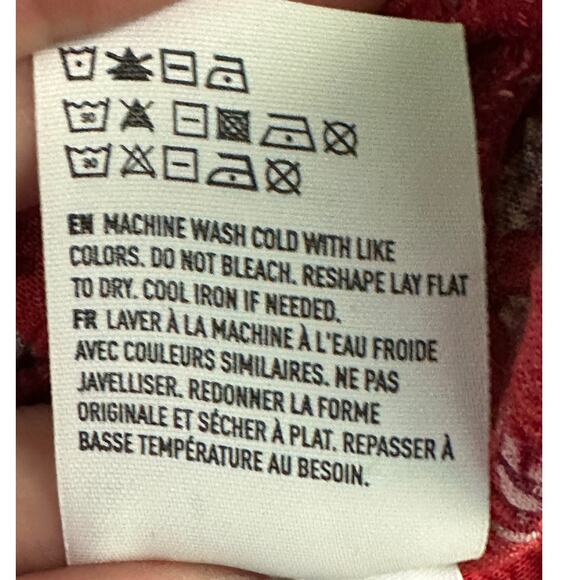 American Eagle red blue tank romper size 4 - Picture 5 of 15